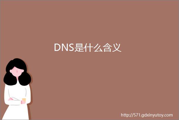 DNS是什么含义